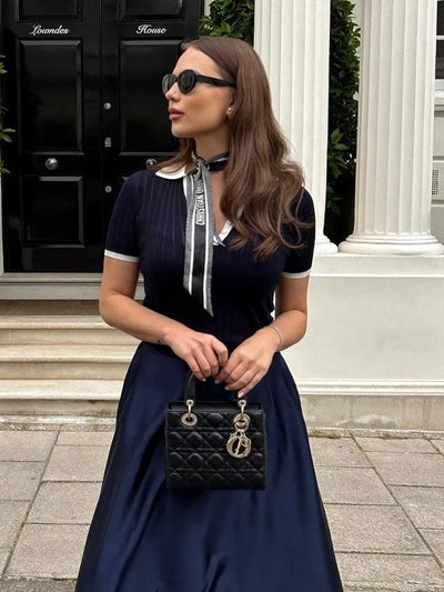 Esme | Knitted Polo Shirt - Fitted Buttoned Placket