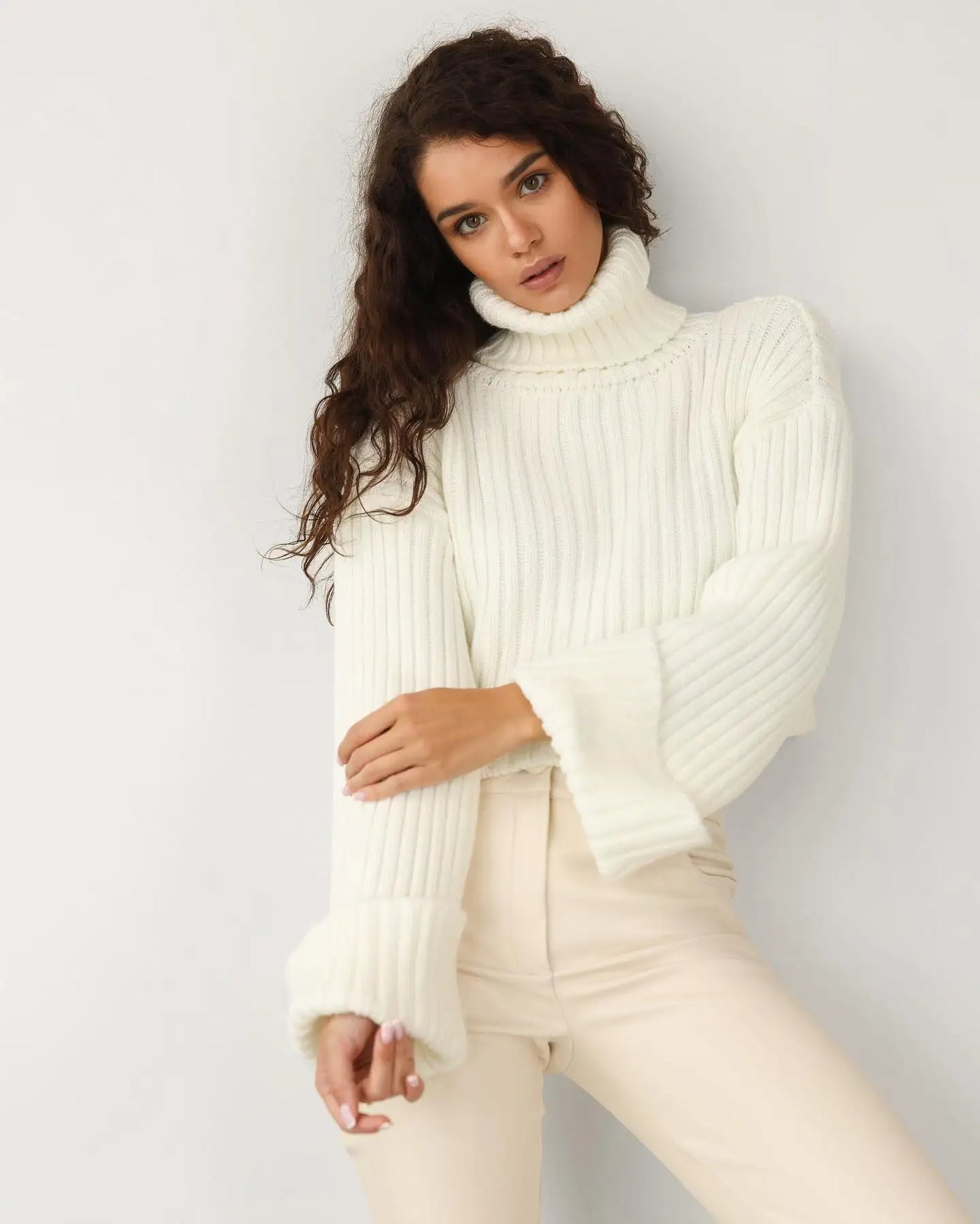 Emilia | Elegant Winter Long Sleeve Pullover Sweater