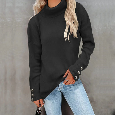 Robyn | Casual Knitted Sweater with High Neck