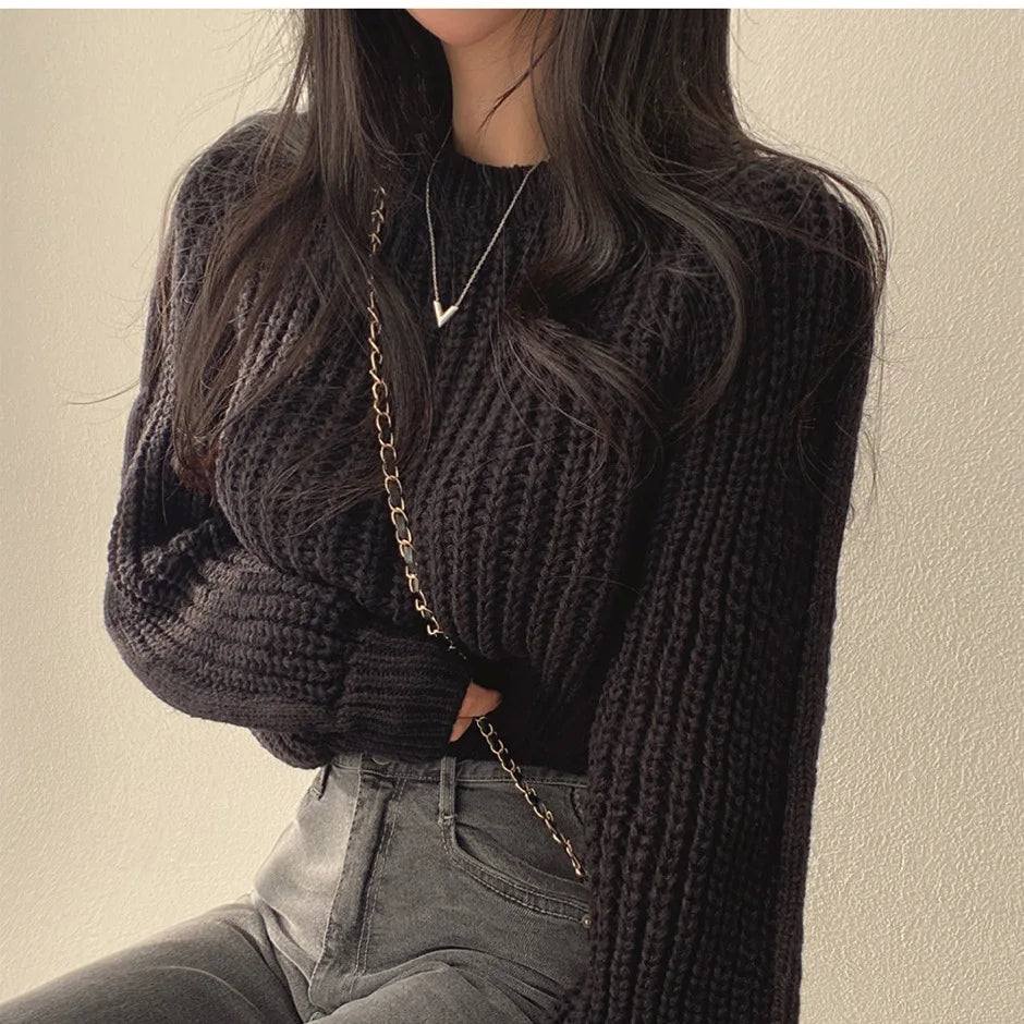 Maeve | Elegant Winter Long Sleeve Pullover Sweater