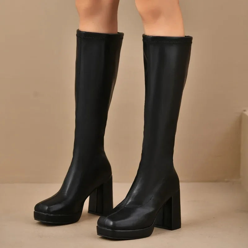 Olivia | Women’s Over the Knee Boots –  Sleek Polished Fit