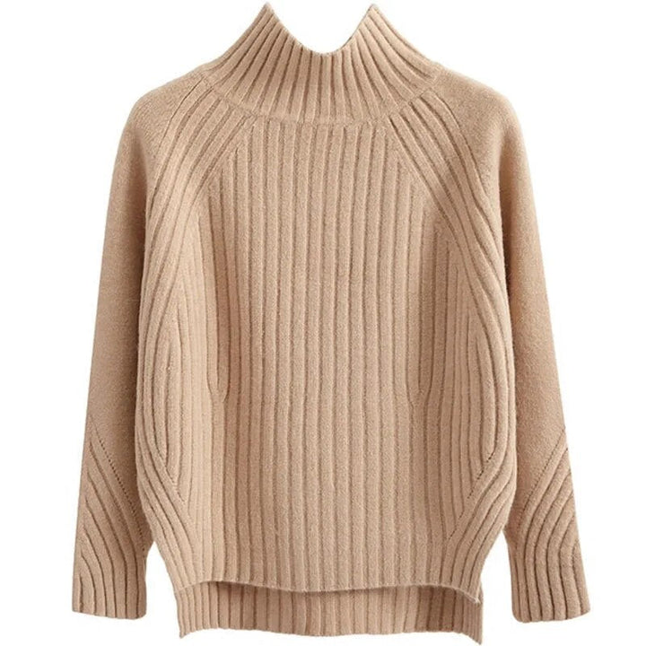 Penelope | Knitted Sweater With Half Turtleneck