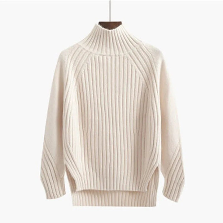 Penelope | Knitted Sweater With Half Turtleneck