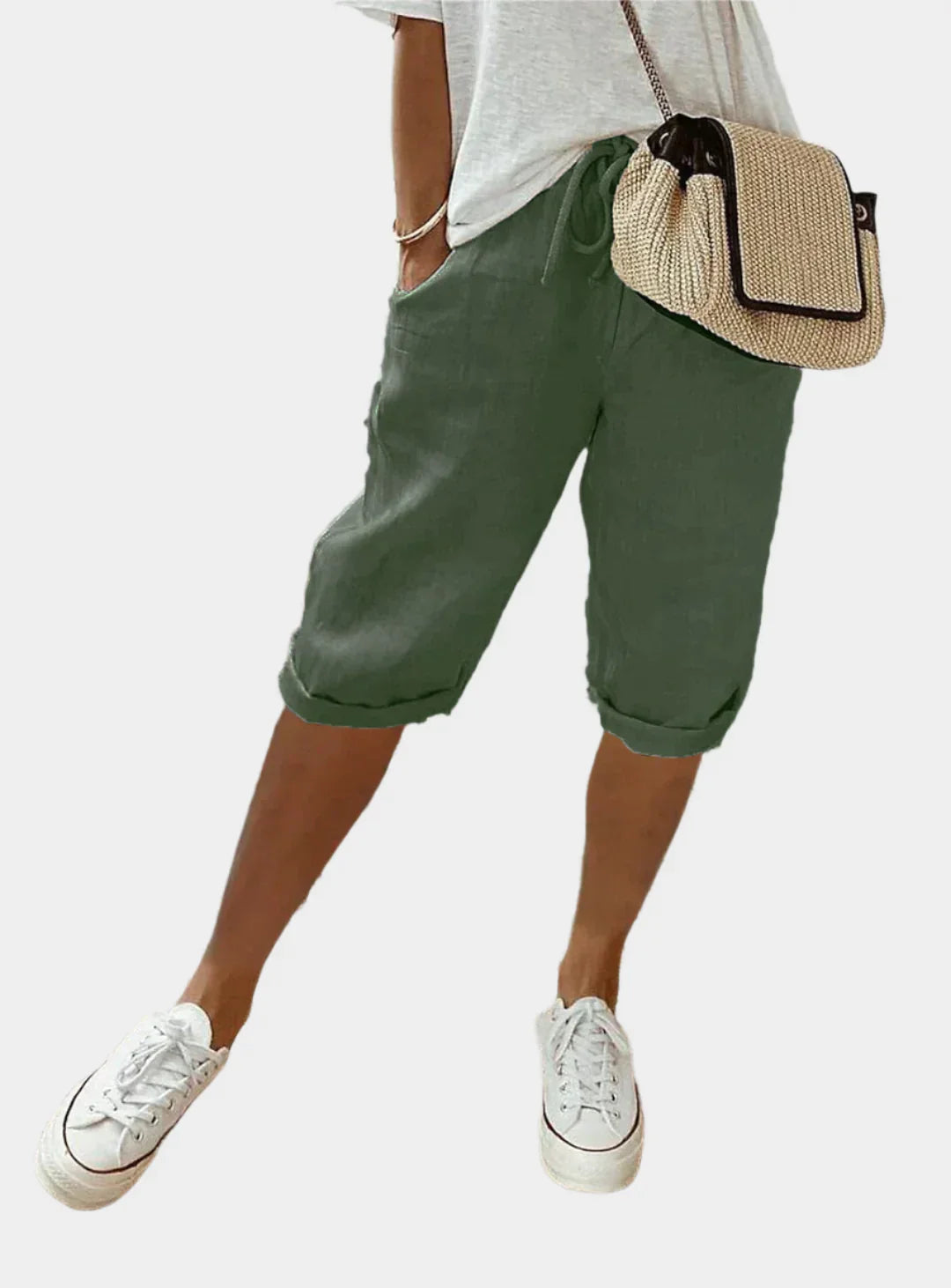 Charlotte Pembroke Elegant Linen Trousers for Women