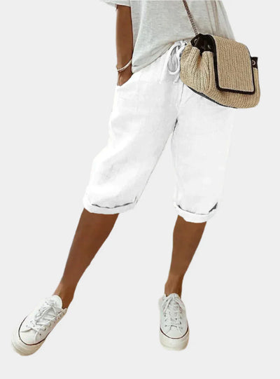 Charlotte Pembroke Elegant Linen Trousers for Women