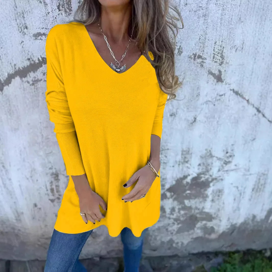 Verena™ | Relaxed V-Neck Knit Tunic