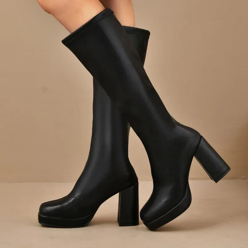 Olivia | Women’s Over the Knee Boots –  Sleek Polished Fit