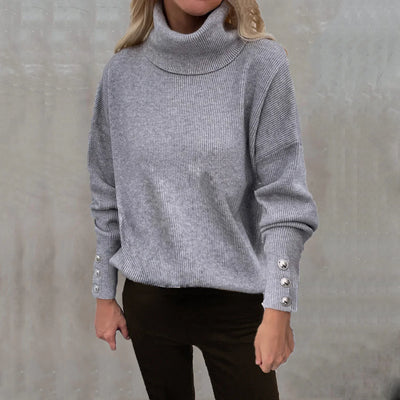 Robyn | Casual Knitted Sweater with High Neck