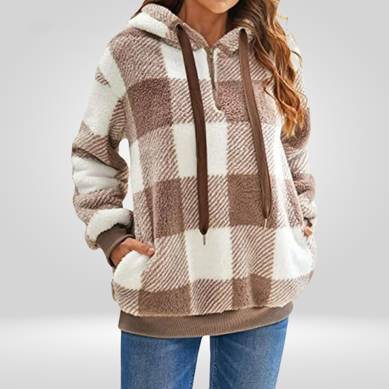 Esther | Checkered Hoodie