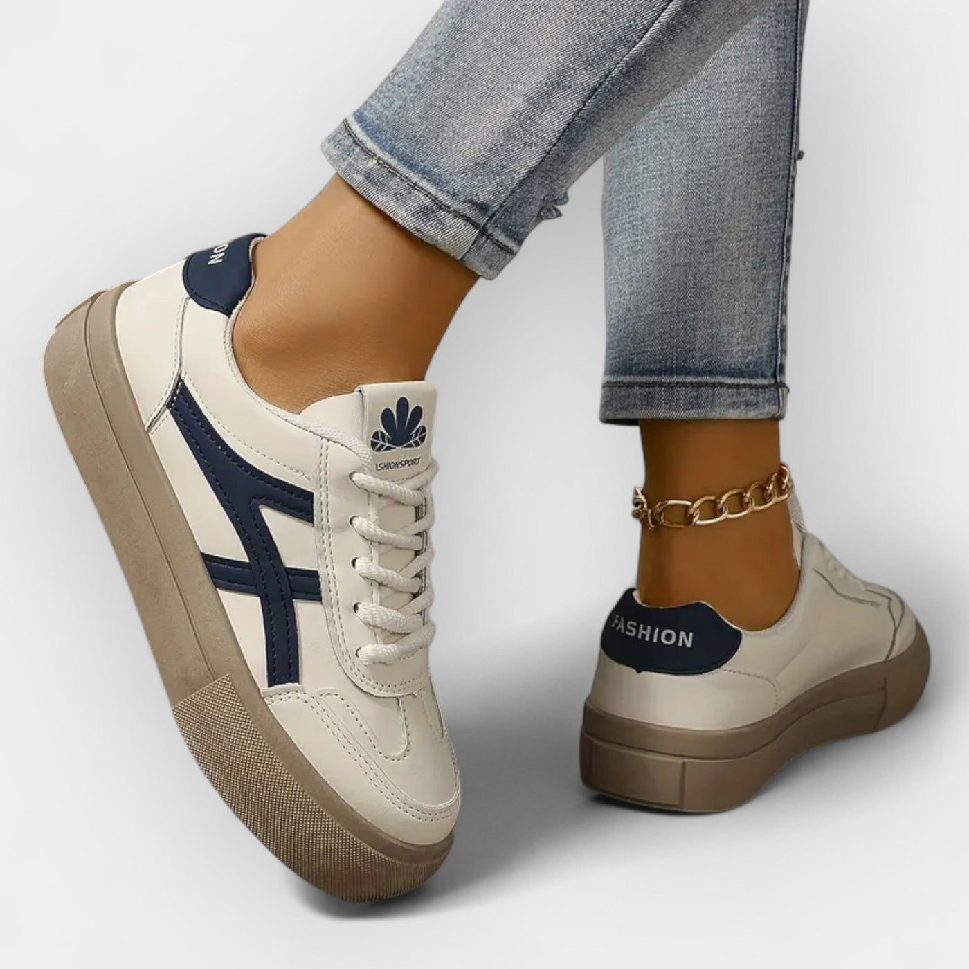 Aubrey | Classic Platform Trainers Luxurious Comfort