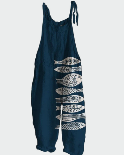 Alexandra | Intricate Floral Patterned Jumpsuit Silhouette