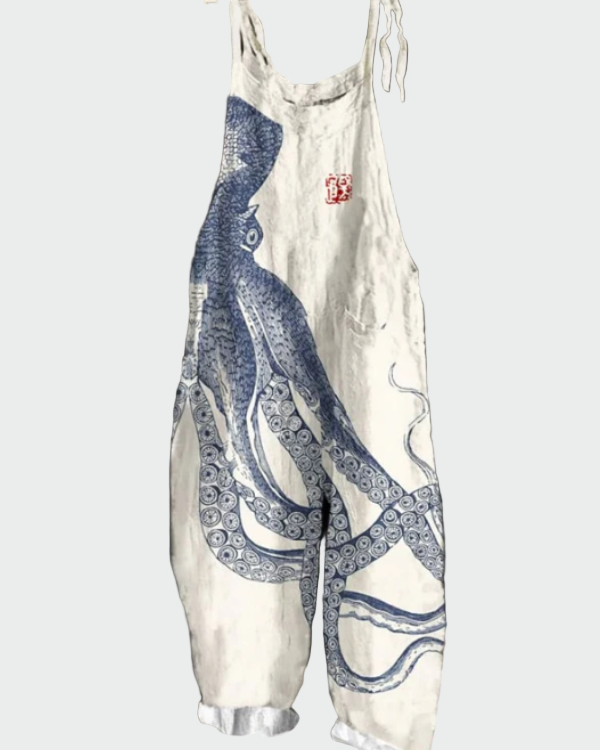 Charlotte | Women's Jumpsuit Featuring Oceanic Print