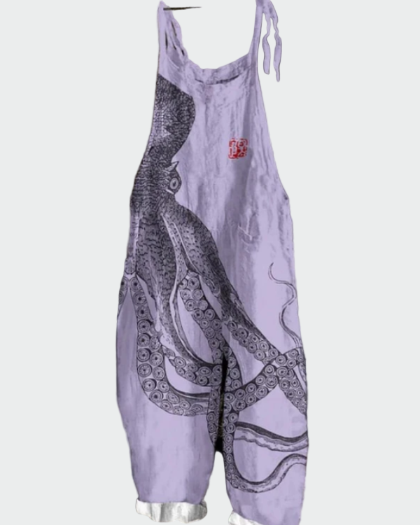 Charlotte | Women's Jumpsuit Featuring Oceanic Print