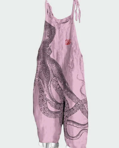 Charlotte | Women's Jumpsuit Featuring Oceanic Print