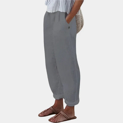 Alex | Luxurious Linen-Blend Trousers Featuring Pockets
