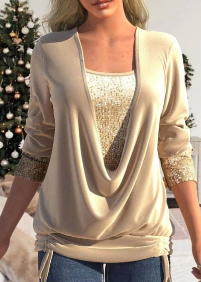 Elegant Women's Long-Sleeve Blouse | Comfortable Fit