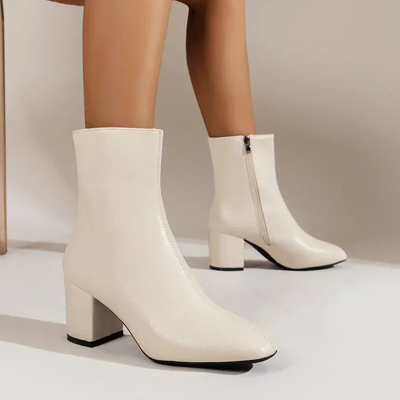 Evelyn | Ankle Boots – Side Zip Closure