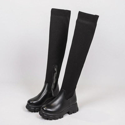 Joan | Vegan Leather Boots Eco-Friendly Black