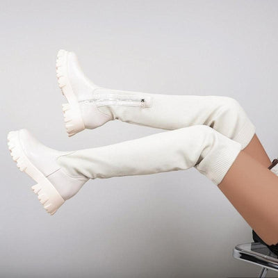 Joan | Vegan Leather Boots Eco-Friendly Black