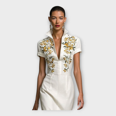 Charlotte | Dress With Refined Embroidered Details