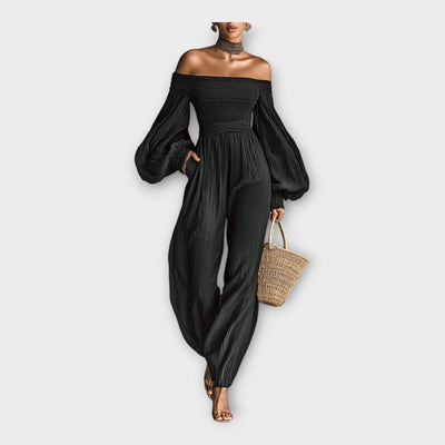 Charlotte | Jumpsuit With Airy Luxurious Finishing Touches
