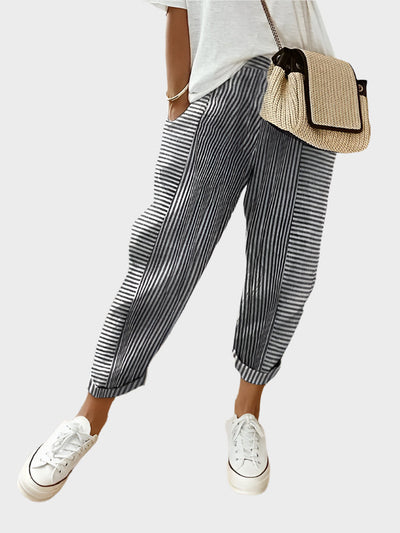 Cameron Timeless Striped Casual Trousers Collection