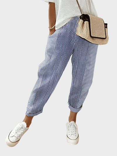 Cameron Timeless Striped Casual Trousers Collection