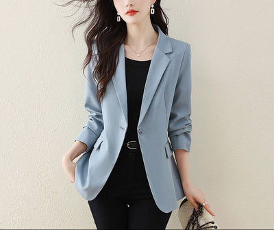 Women vintage blazer with long sleeves