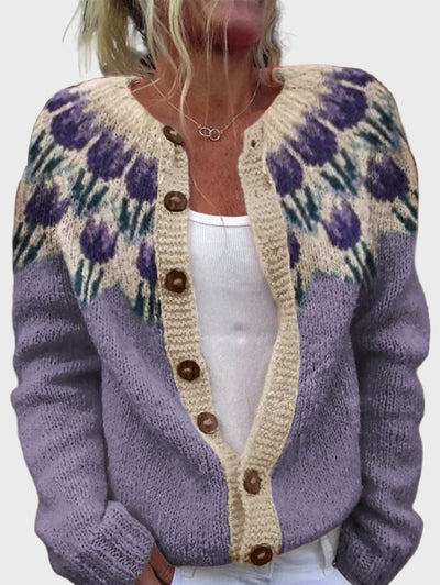 Ainsley | Luxurious Handwoven Vest Floral Embroidery