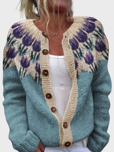 Ainsley | Luxurious Handwoven Vest Floral Embroidery