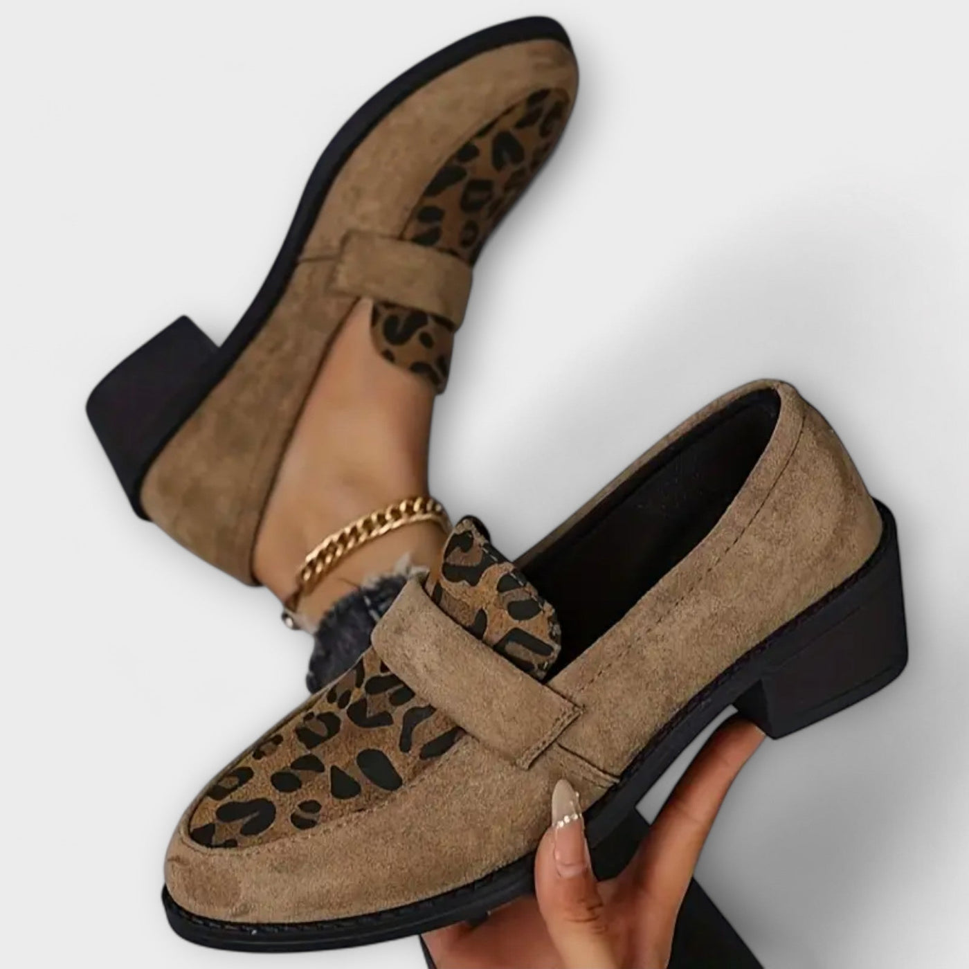 Charlotte | Exquisite Leopard Print Leather Footwear