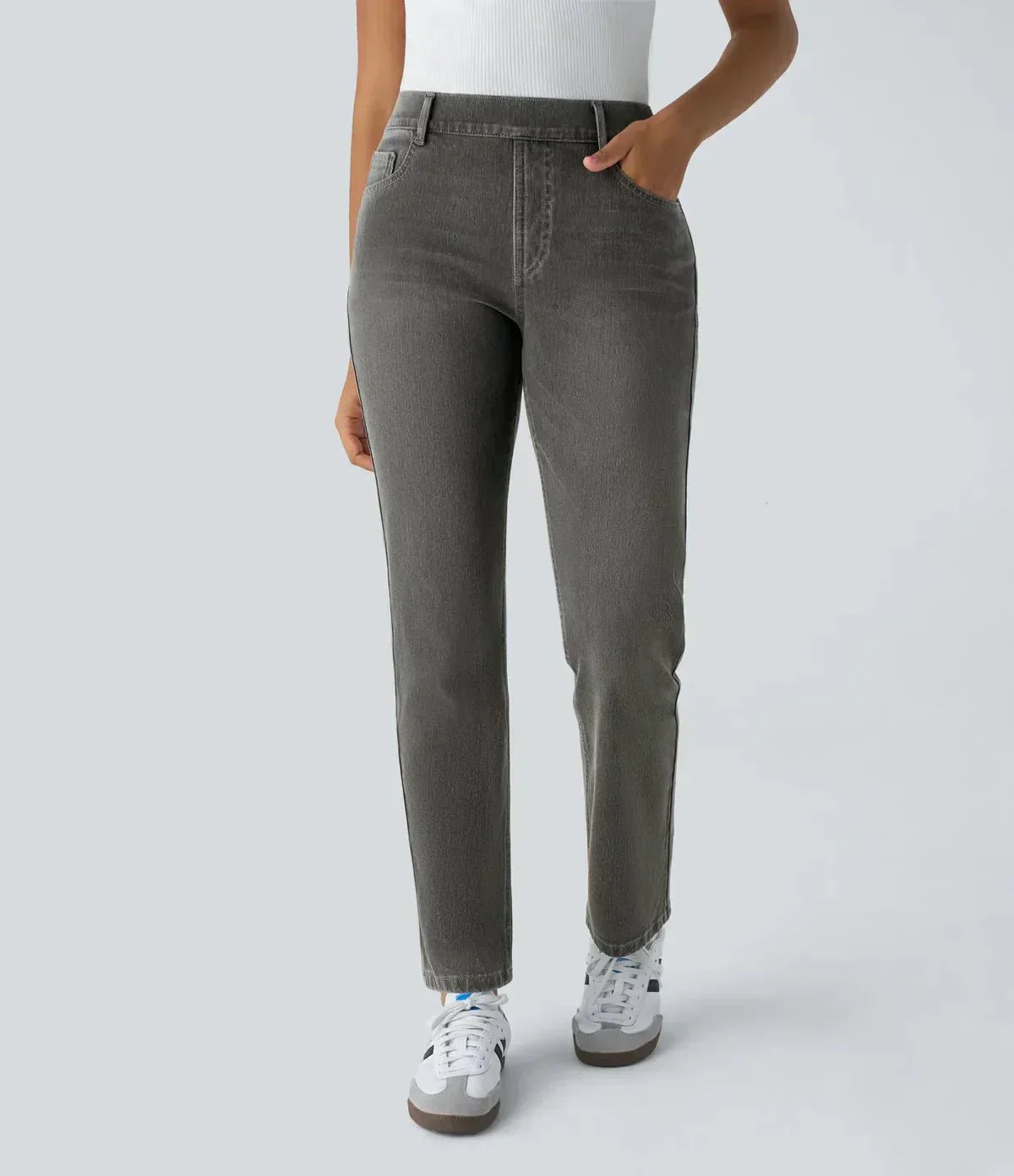 Rowan | Stretchy and Comfortable High-Waisted Trousers