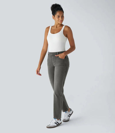 Rowan | Stretchy and Comfortable High-Waisted Trousers