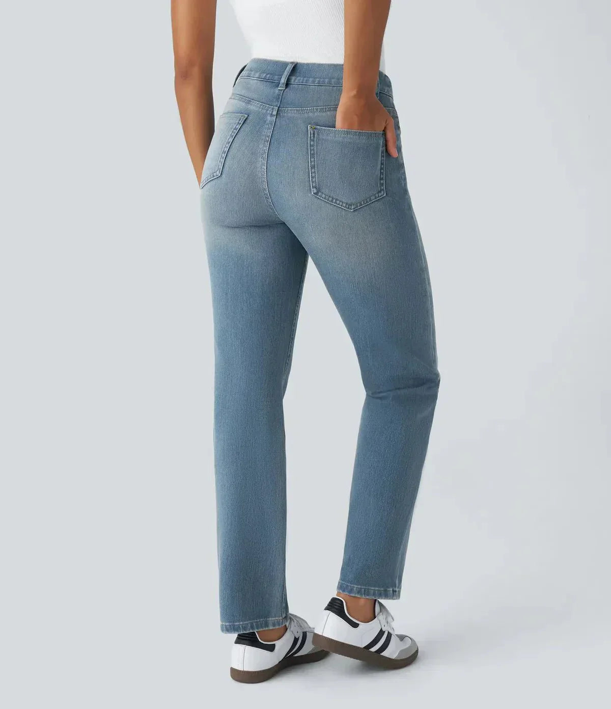 Rowan | Stretchy and Comfortable High-Waisted Trousers