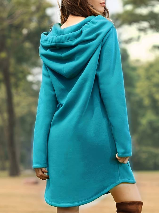 Skye | Hoodie Dress - Hooded with Kangaroo Pocket