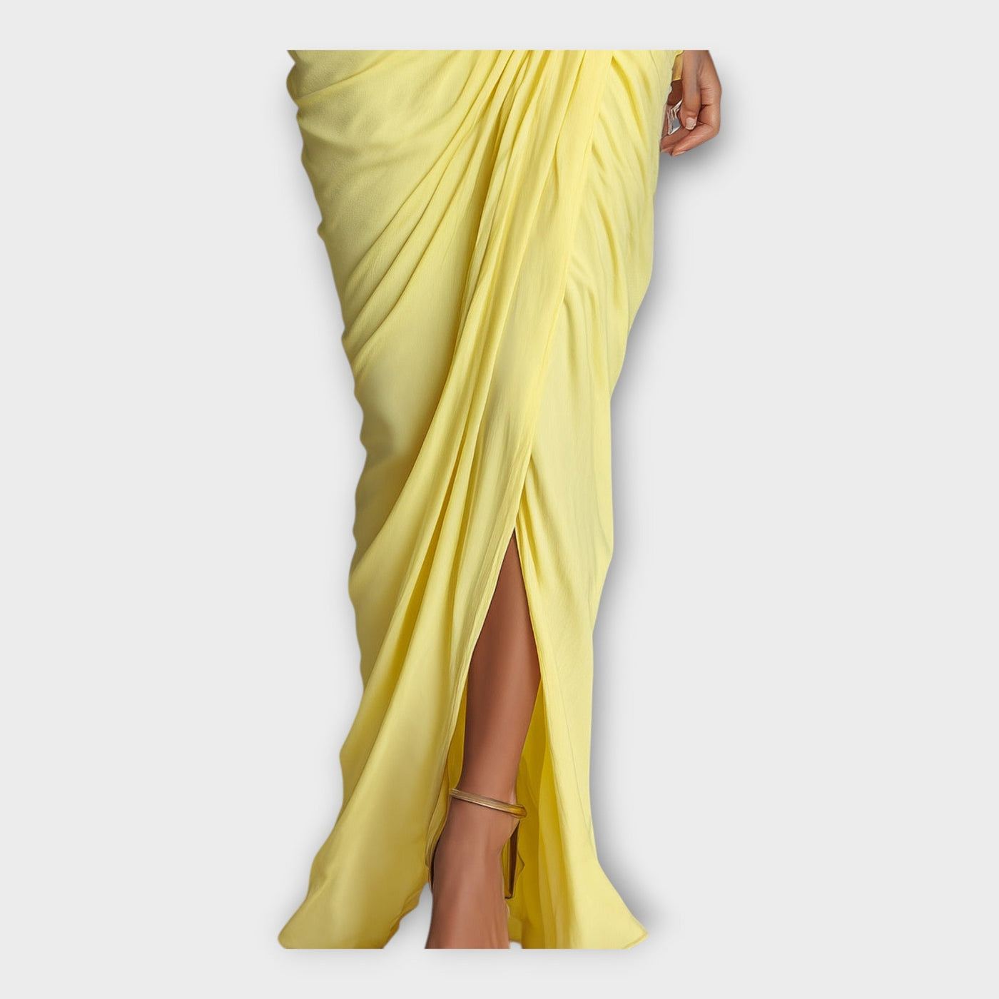 Jordan | Luxurious Pleated Longline Dress Silhouette