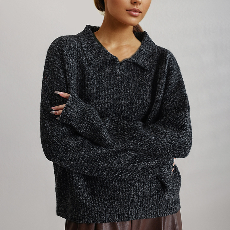 Bonnie | Knitted Loose Sweater With Long Sleeves