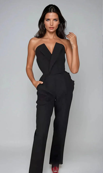 Elegant Ladies Jumpsuit - Suitable for Office & Business Look