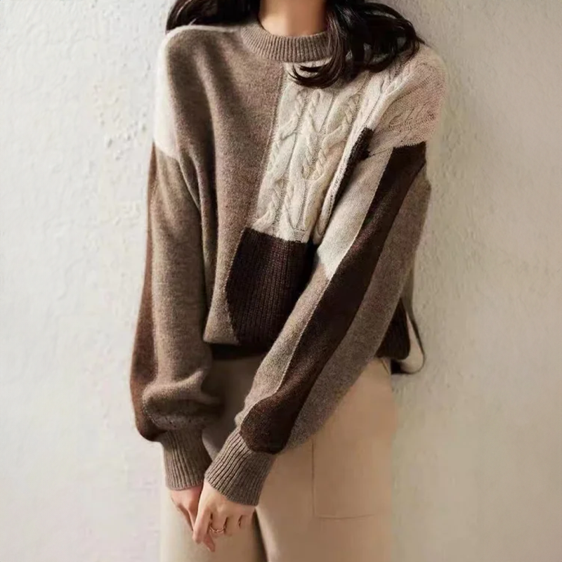 Rose | Comfortable Long-Sleeve Round Neck Sweater