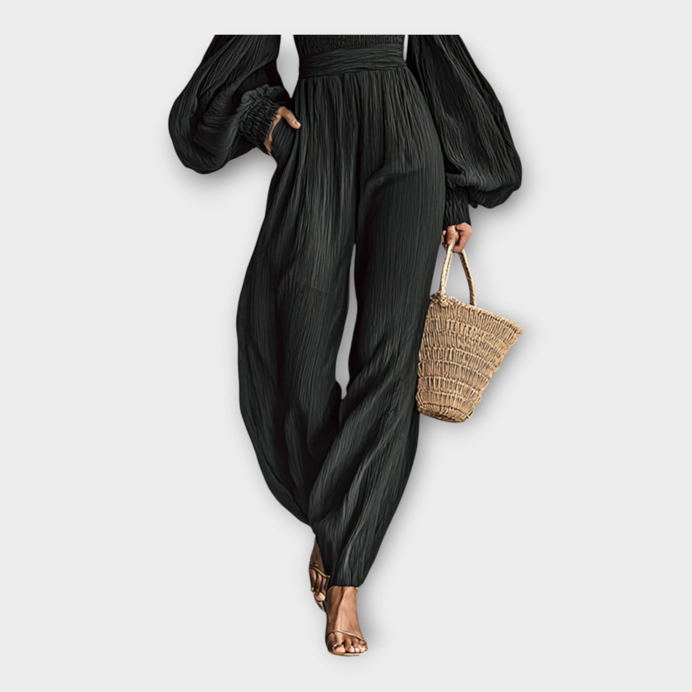 Charlotte | Jumpsuit With Airy Luxurious Finishing Touches