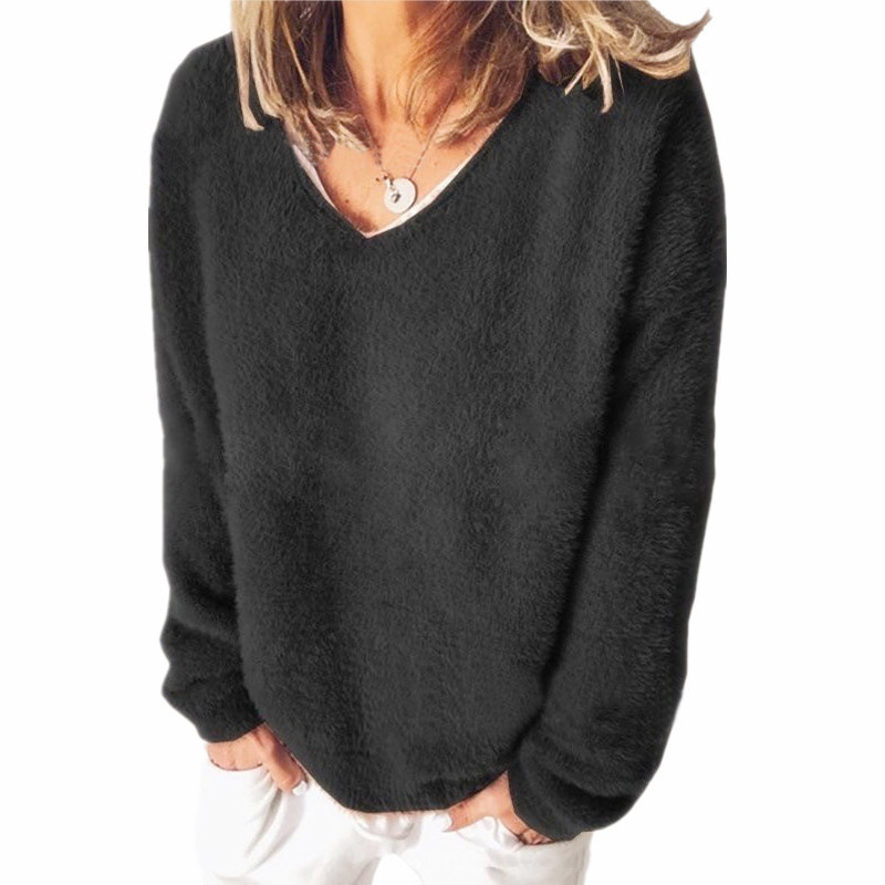 Maryam | V-Neck Sweatshirt – Long Sleeve Casual Style