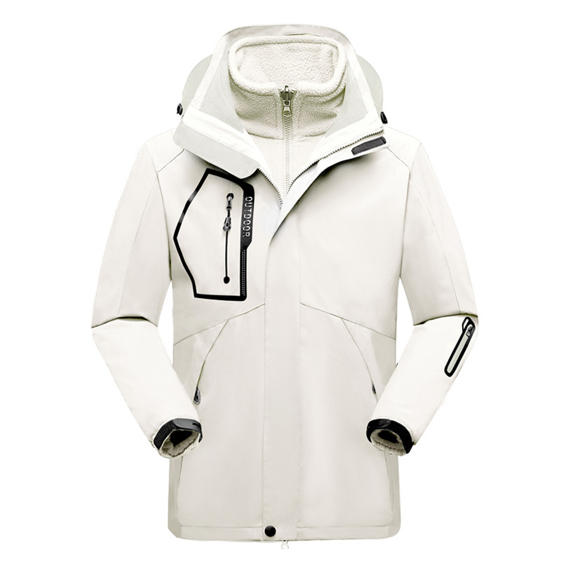 Women’s Outdoor Jacket – Water-Resistant Shell – Fleece Liner – 2-in-1 Design
