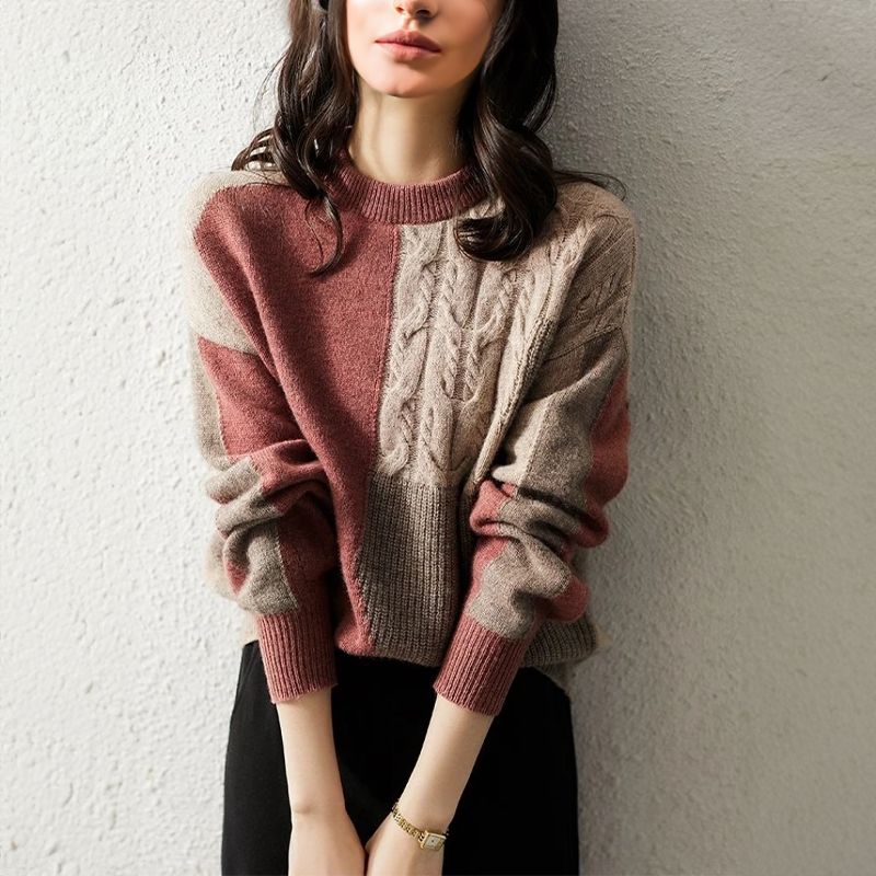 Rose | Comfortable Long-Sleeve Round Neck Sweater