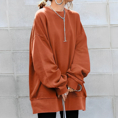 Women's oversized pullover sweatshirt