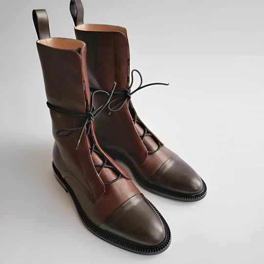 Florence | Leather Boots – Mid-Calf Length