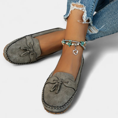 Alexandrina | Elegant Ballet Flats With Bow
