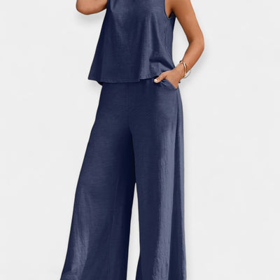 Amelia Charlotte Rose | Luxurious Top and Wide Trousers