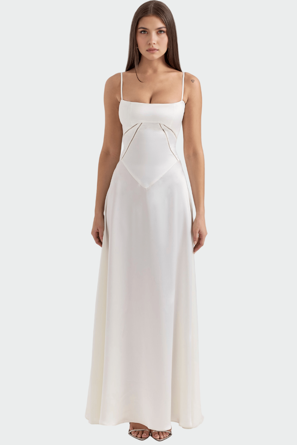 Christabella | Satin Magnificent Maxi Dress Straps