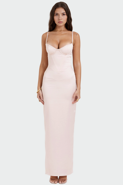 Alexandra | Exquisitely Elegant Satin Evening Dress