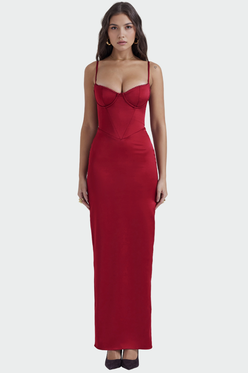 Alexandra | Exquisitely Elegant Satin Evening Dress